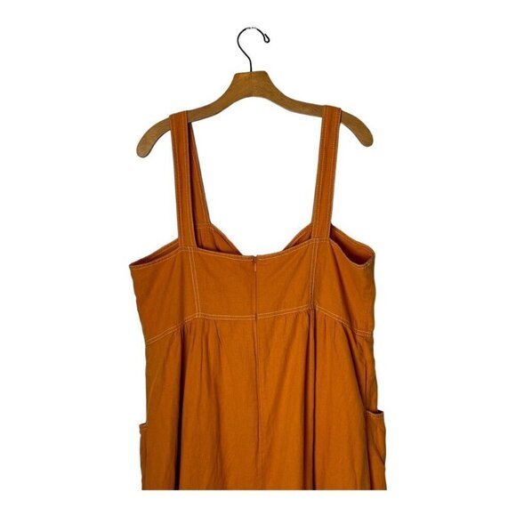 TALULAH Orange Midi Dress - Picture 5 of 14